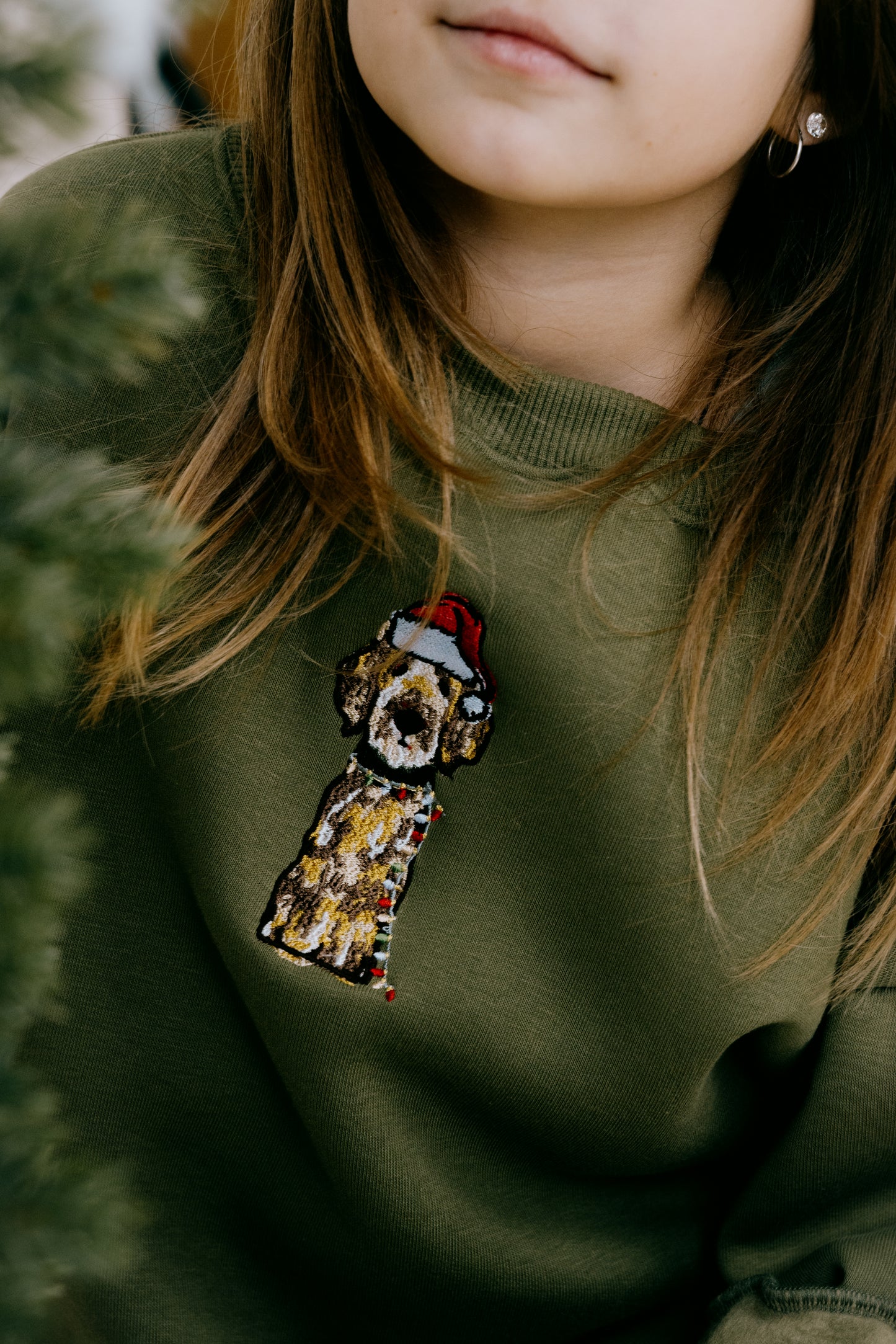 KIDS CHRISTMAS PUPPY SWEATSHIRT