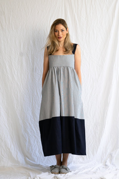 LONG NAVY DRESS
