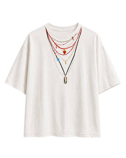 NECKLACE T-SHIRT — transparent