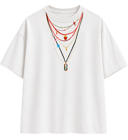 NECKLACES T-SHIRT — transparent