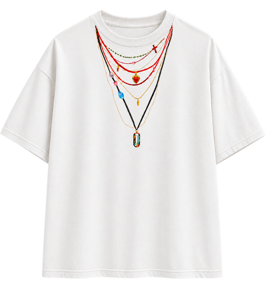 NECKLACES T-SHIRT — transparent