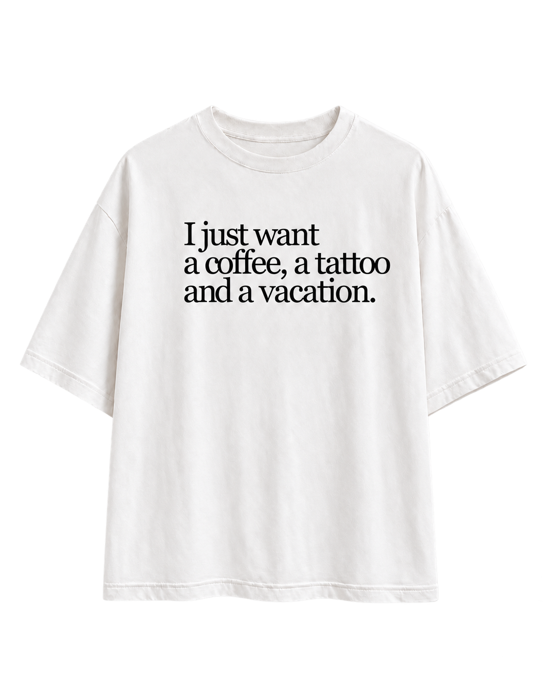 COFFEE TATTOO VACATION T-SHIRT